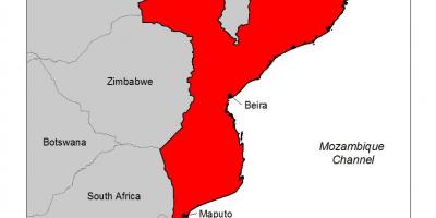नक्शा मोजाम्बिक के मलेरिया